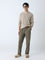 ETA Olive Relaxed-Fit Mid-Rise Cotton-Blend Trousers