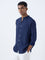 ETA Indigo Stripe Detailed Relaxed-Fit Cotton Shirt