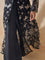 Embroidered Black A-Line Kurta