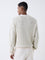 ETA Off-White Self-Patterned Knitted Relaxed-Fit Sweater