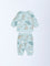 HOP Baby Mint Dinosaur Pattern Sweatshirt and Joggers Set