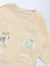 HOP Baby Beige Embroidered Cotton-Blend Sweatshirt