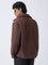 Ascot Dark Brown Relaxed-Fit Suede Jacket