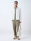 ETA White Textured Relaxed-Fit Cotton Jacket