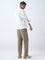 ETA White Textured Relaxed-Fit Cotton Jacket