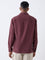 ETA Wine Embroidered Relaxed-Fit Corduroy Shirt