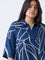 Diza Indigo Botanical Design Tunic