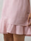 A-line Solid Pink Dress