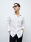 Ascot White Relaxed-Fit Linen Shirt