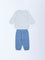 HOP Baby Boys Multicolour Cotton Sweatshirt and Joggers Set