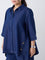 Gia Dark Blue Solid Denim Blouse