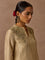 Embroidered Gold Kurta Set