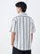 ETA White Striped Relaxed-Fit Cotton Shirt