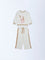 HOP Kids Girls Off-White Cotton-Blend Co-ord Set