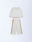 HOP Kids Girls Off-White Cotton-Blend Co-ord Set