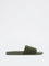 SOLEPLAY Olive Knit-Textured Pool Slides