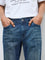 Nuon Blue Faded Hendrix Slim-Fit Mid-Rise Denim Jeans