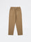 HOP Kids Boys Taupe Textured Mid-Rise Cotton Trousers