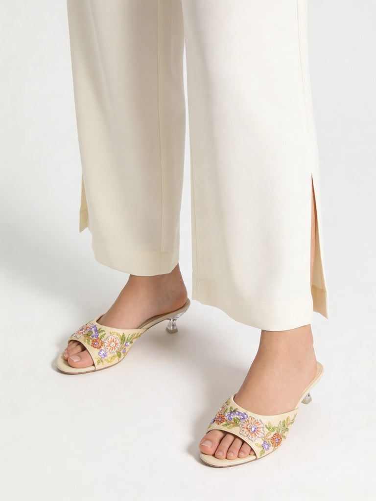 LUNA BLU Multicolour Floral Embellished Sandals