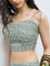 Bombay Paisley Sage Printed Cotton Crop Top