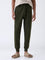 ETA Dark Olive Relaxed-Fit Mid-Rise Cotton-Blend Joggers