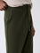 ETA Dark Olive Relaxed-Fit Mid-Rise Cotton-Blend Joggers