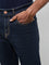 WES Casuals Dark Blue Relaxed Fit Mid-Rise Jeans