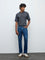 WES Casuals Dark Blue Relaxed Fit Mid-Rise Jeans