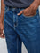 WES Casuals Dark Blue Relaxed Fit Mid-Rise Jeans