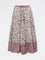 Bombay Paisley Off-White Floral Cotton Skirt