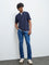 WES Casuals Blue Relaxed-Fit Mid-Rise Jeans