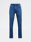 WES Casuals Blue Relaxed-Fit Mid-Rise Jeans