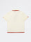 HOP Kids Boys Off-White Cotton Polo T-Shirt