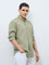 Ascot Light Olive Solid Relaxed-Fit Shirt