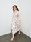 Bombay Paisley Off-White Floral Empire-Line Dress