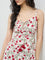 Bombay Paisley Off-White Floral Cotton Straight Dress