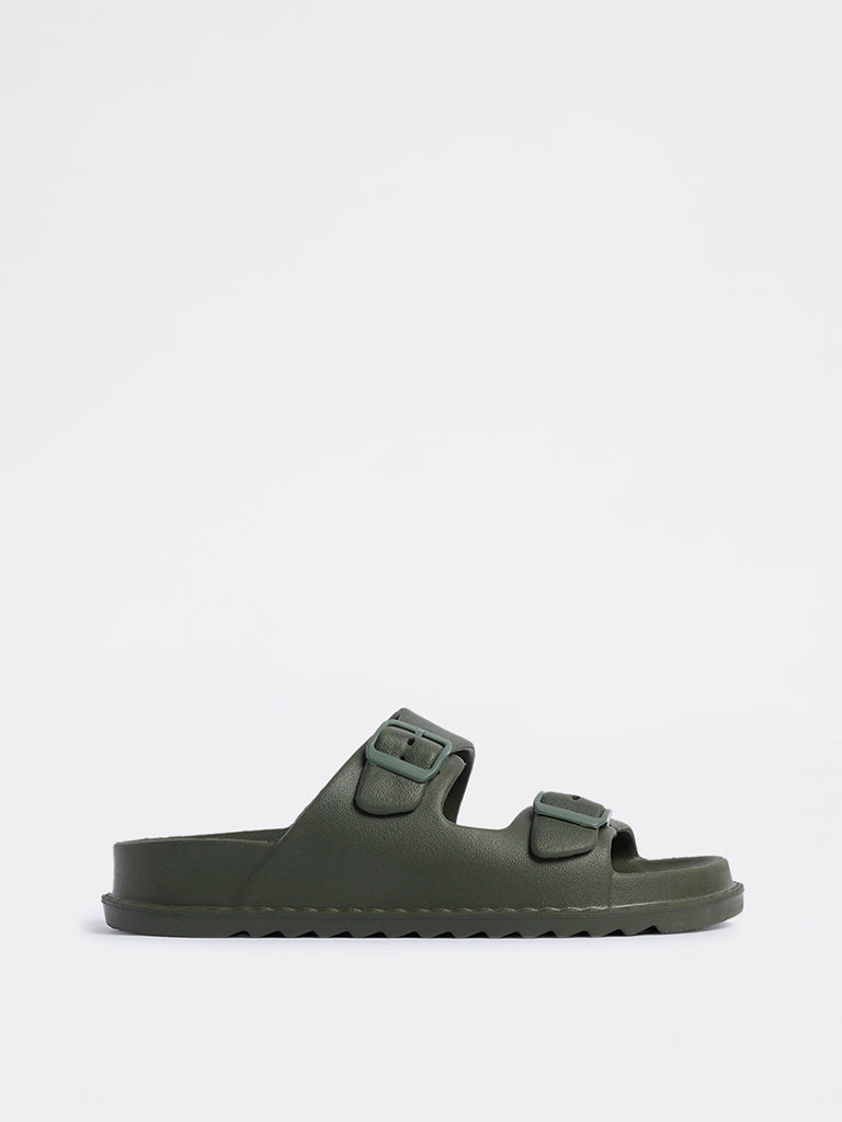 SOLEPLAY Olive Buckle-Detailed Slip-On Sandals