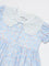 HOP Baby Girls Blue Floral Pattern A-Line Dress