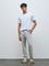 ETA Grey Relaxed-Fit Mid-Rise Cotton Chinos