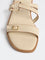 LUNA BLU Ivory Buckle-Detailed Sandals