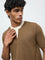 ETA Dark Brown Textured Relaxed-Fit T-Shirt