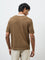 ETA Dark Brown Textured Relaxed-Fit T-Shirt