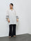 Diza Off-White Embroidered Kurti