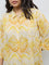 Diza Yellow Botanical Printed Tunic