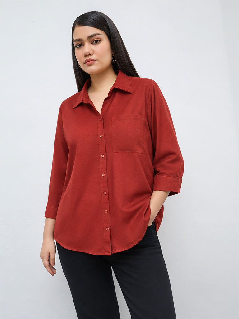 Gia Rust Solid Shirt