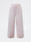 Gia Light Pink Solid High-Rise Cotton-Blend Trousers