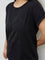 Gia Black Embellished Cotton T-Shirt