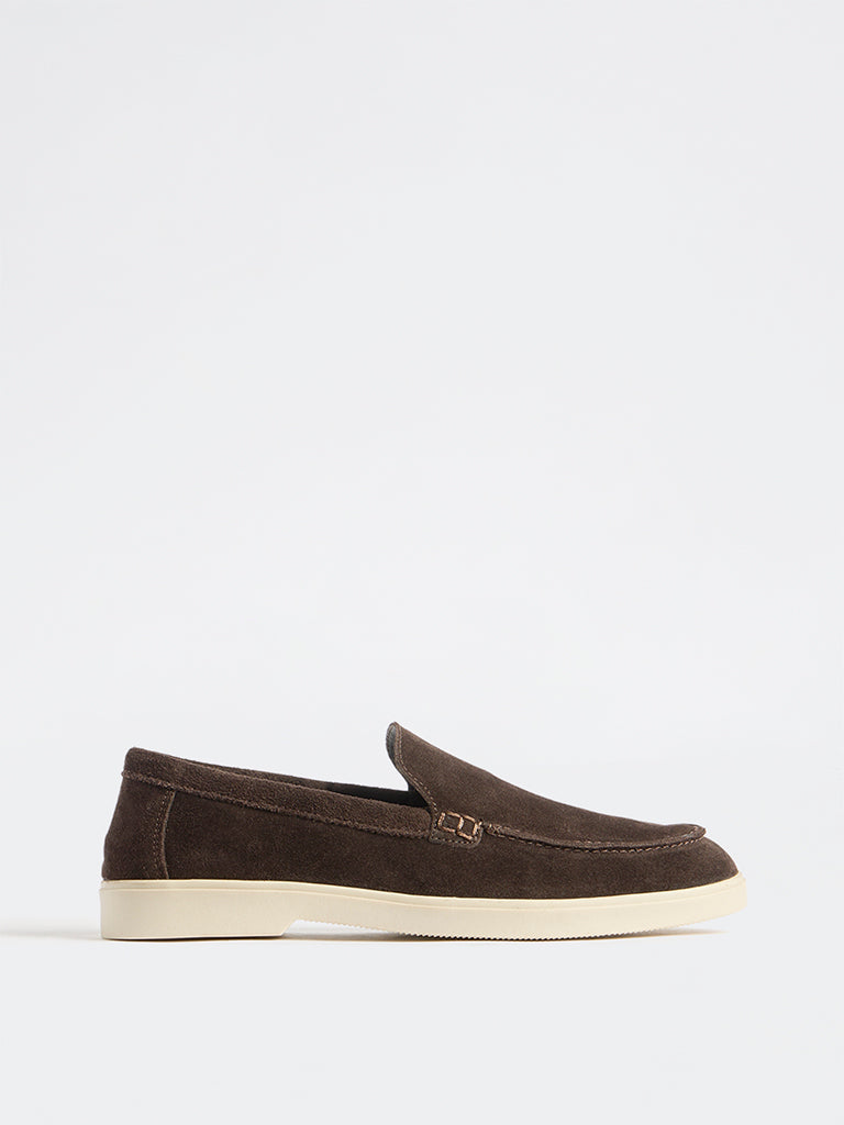SOLEPLAY Brown Suede Loafers