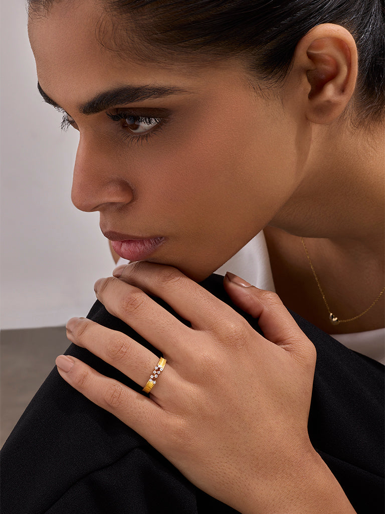 Pome Luxe Yellow Lab Diamond Stardust Ring