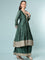 Green Silk Anarkali Set